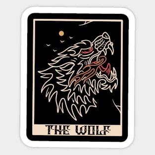 Wolf card Sticker